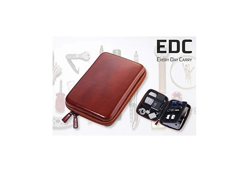 Θήκη ταξιδίου troika organiser travel case καφέ - Troika