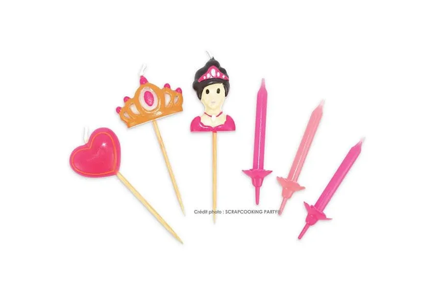 Κεράκια princess set 15 τεμάχια - Scrapcooking