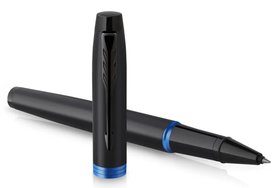 στυλό parker i.m mrn black blue ring bt rollerball με δώρο σημειωματάριο - Parker