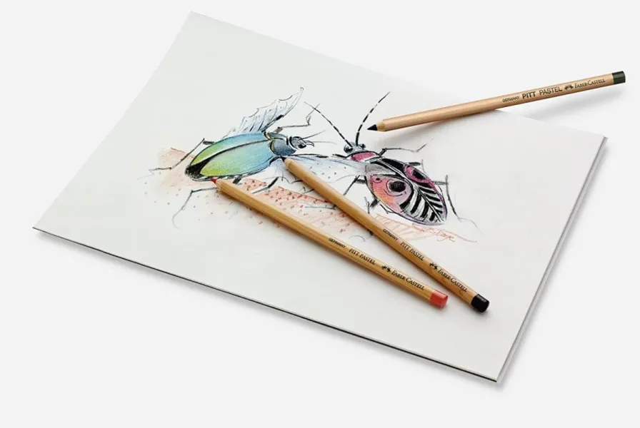 Ξυλομπογιές σε μεταλλική κασετίνα faber castell pitt pastel 12 τεμάχια - Faber castell