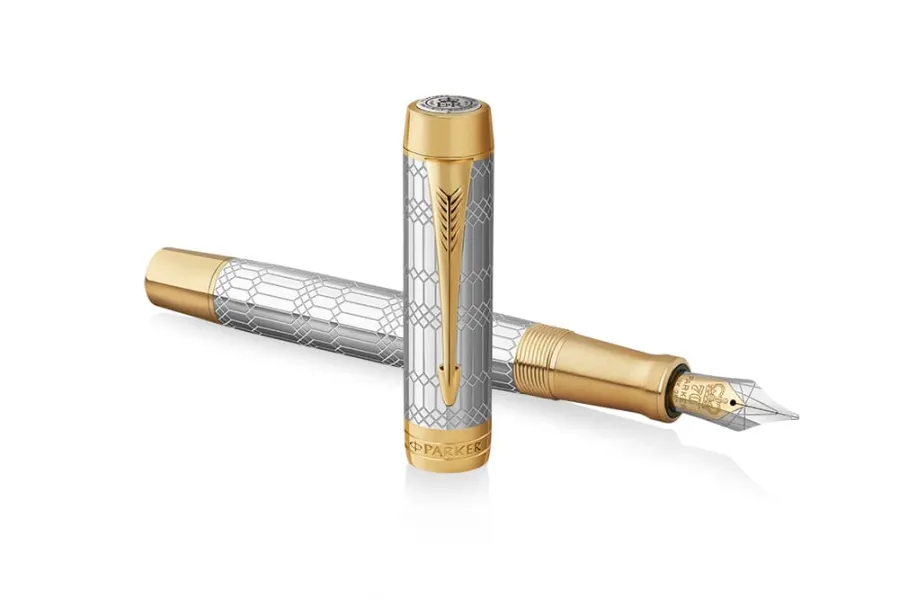 πένα parker duofold special edition jubilee silver gt fpen - Parker