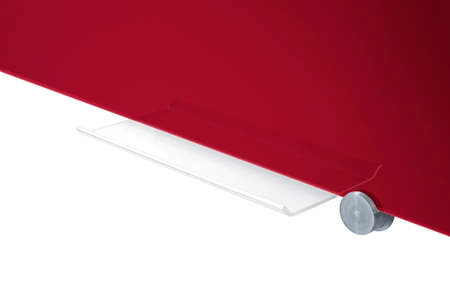 πίνακας μαρκαδόρου μαγνητικός legamaster glassboard κόκκινος 90x120cm le-104754 - Legamaster