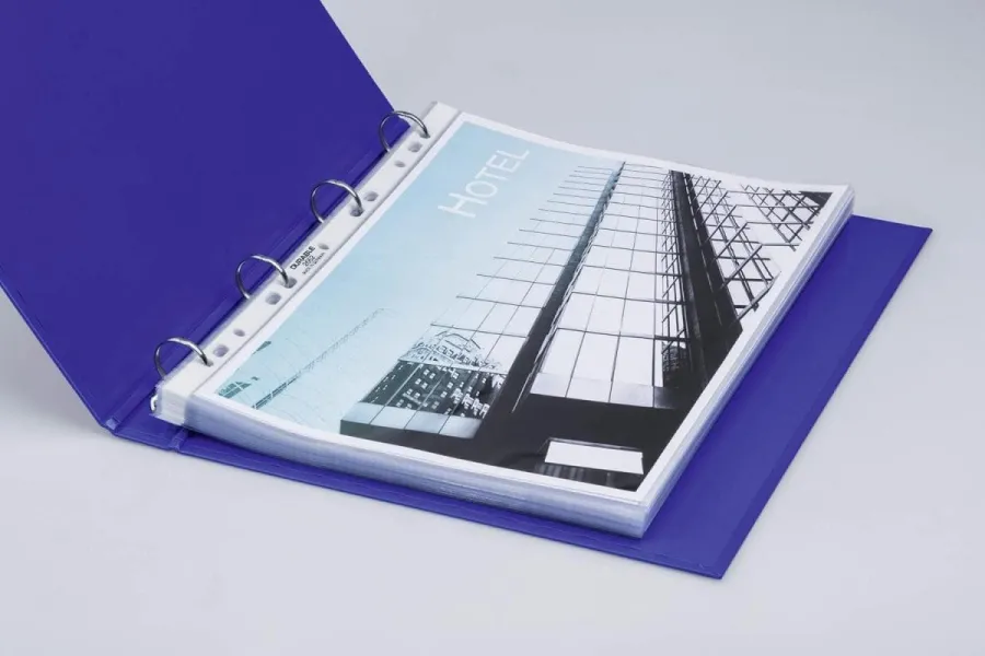 Ζελατίνες με τρύπες durable 2668 100 τεμάχια crystal clear - Durable