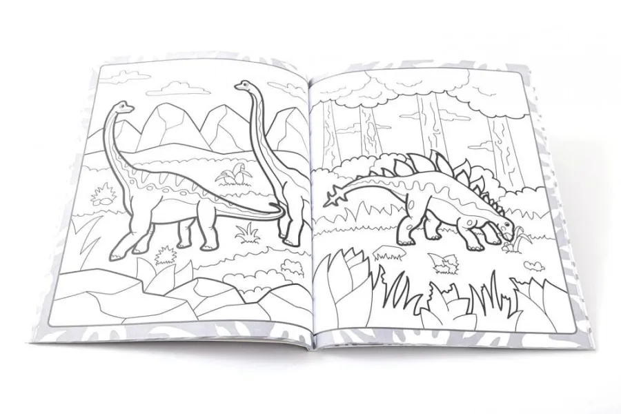 Μπλοκ ζωγραφικής megatastic colouring dinosaurs 3+ - Bookoli