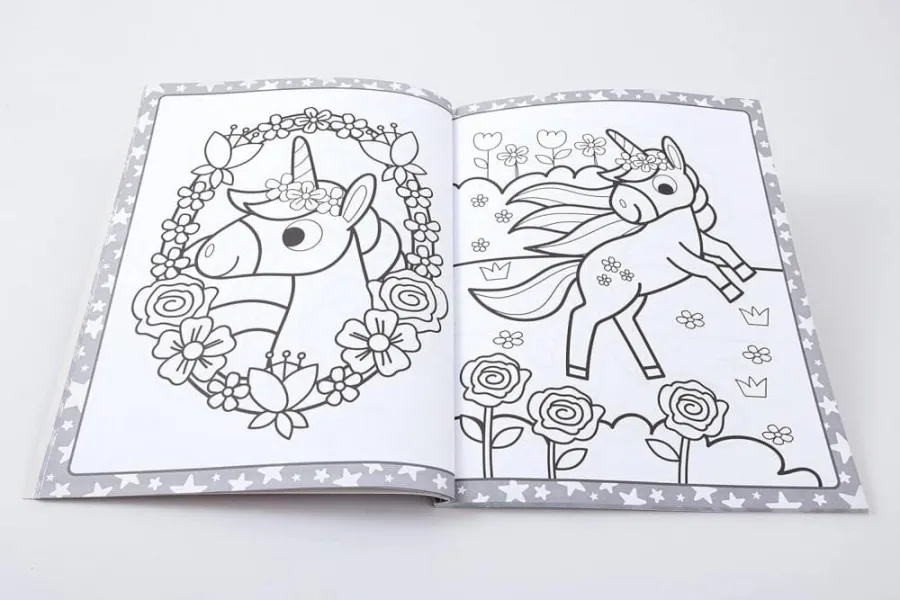 Μπλοκ ζωγραφικής megatastic colouring unicorns 3+ - Bookoli