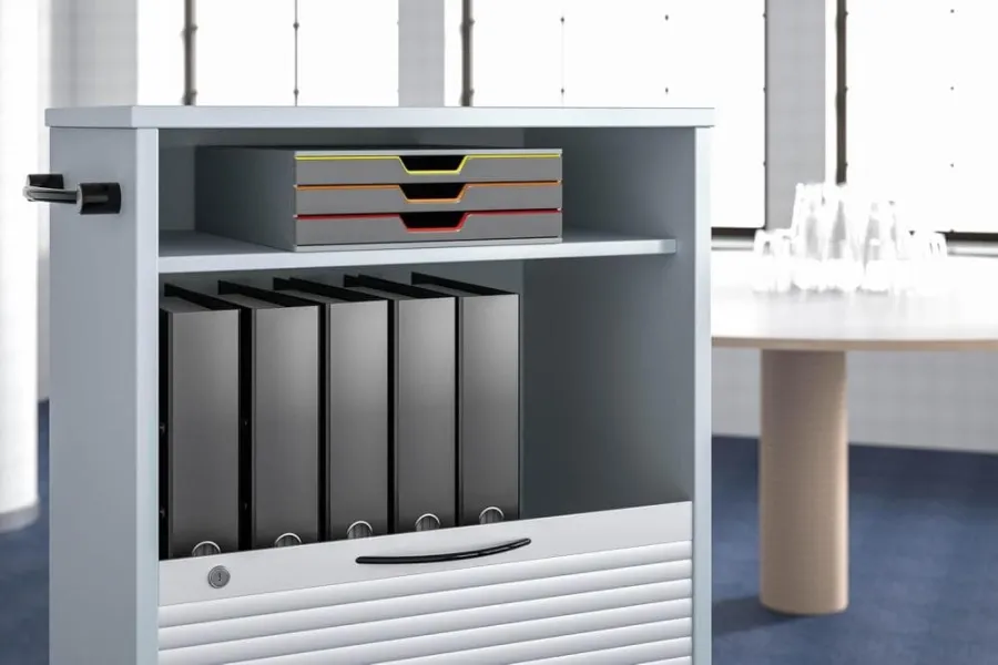 συρταριέρα durable varicolor 3 θέσεων γκρι - Durable