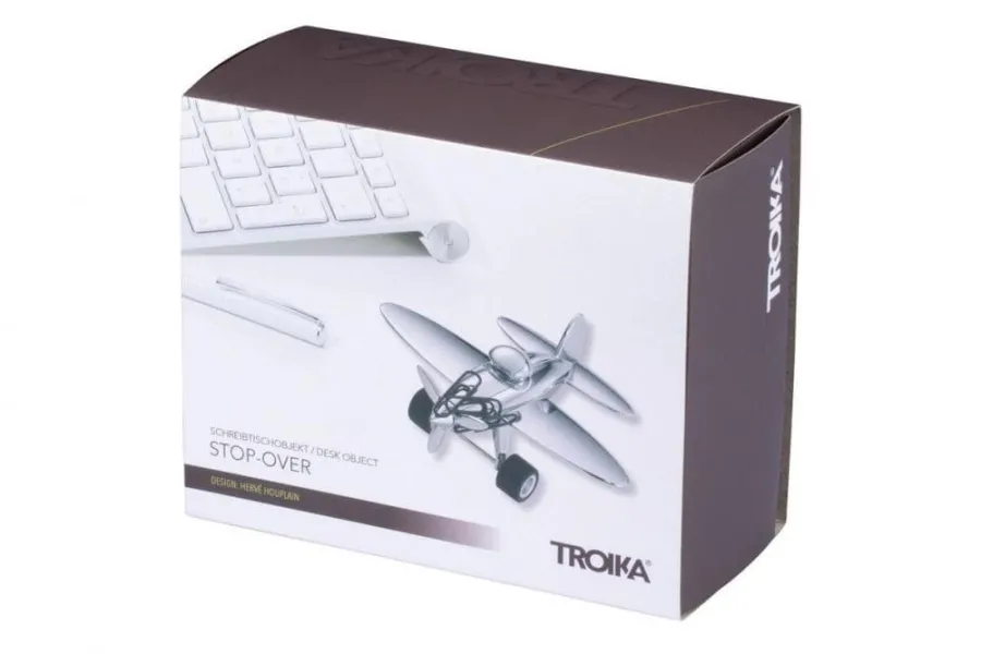 Βάση γραφείου μαγνήτης troika aeroplane paper clip holder stop-over - Troika