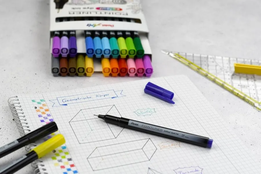 Μαρκαδόρος pentel pointliner s40 0.4mm fine ochre - Pentel