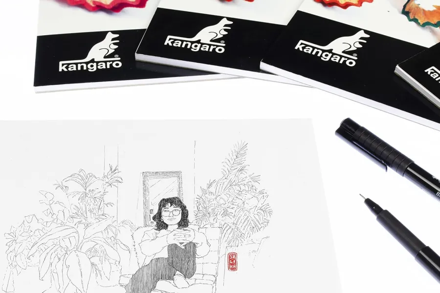 Μπλοκ σχεδίου kangaro 24x32cm 110gr 24 φύλλα - Kangaro