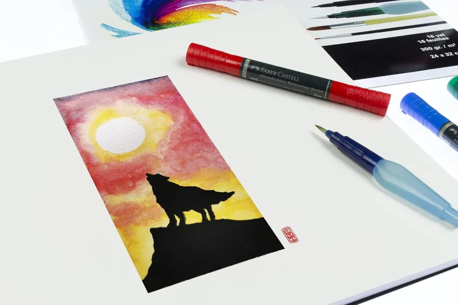 Μπλοκ ακουαρέλλας kangaro 24x32cm 300gr 16 φύλλα - Kangaro