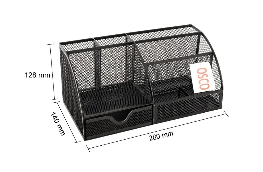 Μολυβοθήκη desk organizer osco μαύρο - Osco