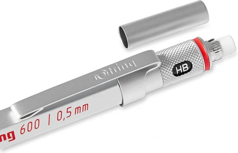Μηχανικό μολύβι rotring 600 0.5mm silver - Rotring