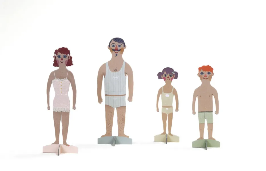 Επιτραπέζιο παιχνίδι londgi ντύνω τις κούκλες paper family 3+ - Londji