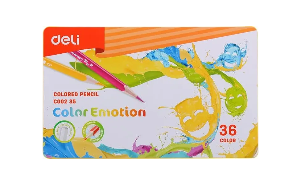 Ξυλομπογιές deli emotion 36 τεμάχια - Deli